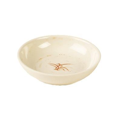 Thunder Group 3955GD 9 oz Gold Orchid Pattern Melamine Bowl