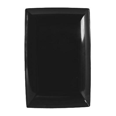 Thunder Group 47128BK Classic Black 12-1/2" x 8" Rectangular Melamine Tray