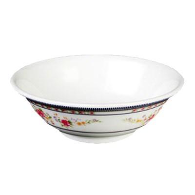 Thunder Group 5065AR Rose Pattern Melamine Rimless Bowl, 32 oz, NSF