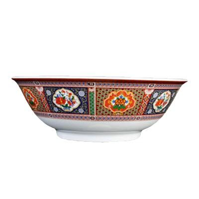 Thunder Group 5065TP 32 oz Peacock Pattern Melamine Rimless Bowl