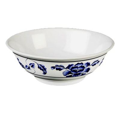 Thunder Group 5075TB 52 oz Lotus Pattern Melamine Rimless Bowl