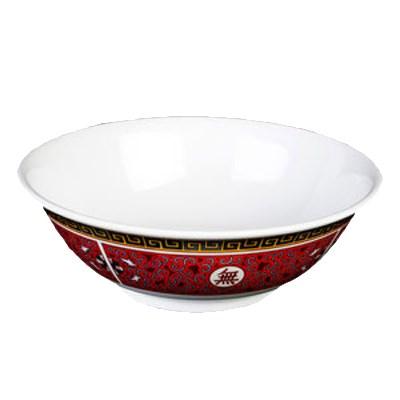 Thunder Group 5095TR 96 oz Longevity Pattern Melamine Rimless Bowl