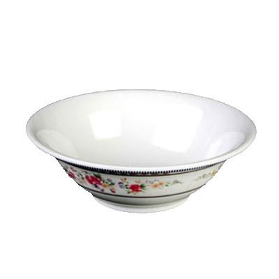 Thunder Group 5106AR 15 oz Rose Pattern Melamine Deep Bowl