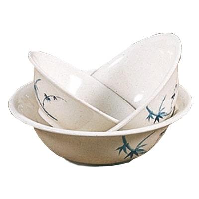 Thunder Group 5107BB 24 oz Blue Bamboo Pattern Melamine Deep Bowl
