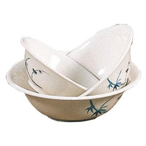 Thunder Group 5108BB 34 oz Blue Bamboo Pattern Melamine Deep Bowl