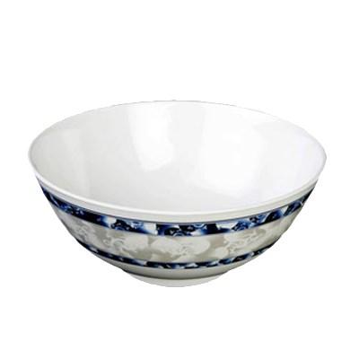 Thunder Group 5207DL 39 oz Blue Dragon Pattern Melamine Rice Bowl