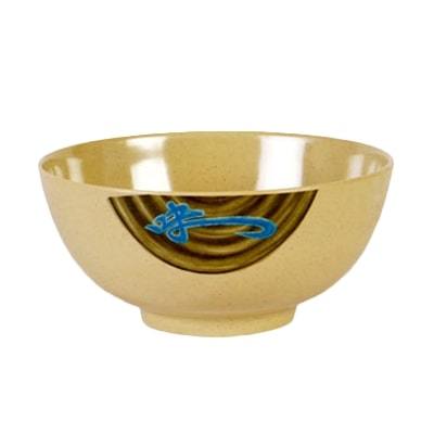 Thunder Group 5207J 39 oz Wei Pattern Melamine Rice Bowl