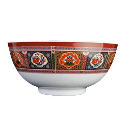 Thunder Group 5207TP 39 oz Peacock Pattern Melamine Rice Bowl
