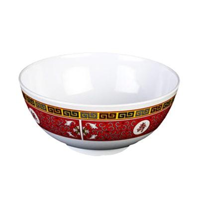 Thunder Group 5208TR 56 oz Longevity Pattern Melamine Rice Bowl
