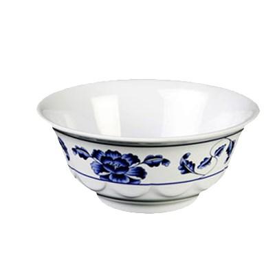 Thunder Group 5275TB Lotus 1.1 Qt. Round Melamine Scalloped Bowl
