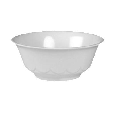 Thunder Group 5275TW Imperial 1.1 Qt. White Melamine Scalloped Bowl