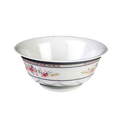 Thunder Group 5285AR Rose 1.66 Qt. Round Melamine Scalloped Bowl