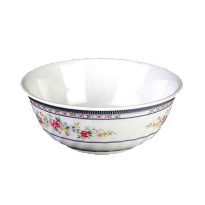 Thunder Group 5306AR Rose 21 oz. Round Melamine Swirl Bowl