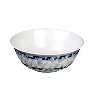 Thunder Group 5307DL Blue Dragon 32 oz. Round Melamine Swirl Bowl