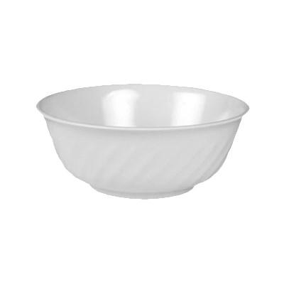 Thunder Group 5308TW Imperial 1.5 Qt. White Melamine Swirl Bowl