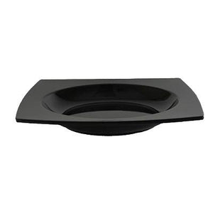 Thunder Group 63010BK Classic Black 22 oz. Square Melamine Bowl