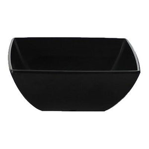 Thunder Group 69005BK Classic Black 22 oz. Square Melamine Bowl