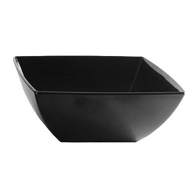 Thunder Group 69007BK Classic Black 40 oz. Square Melamine Bowl
