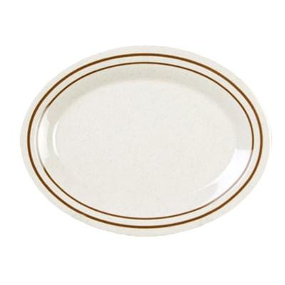 Thunder Group AD212AA Platter, 12" X 9", Oval, BPA Free, NSF