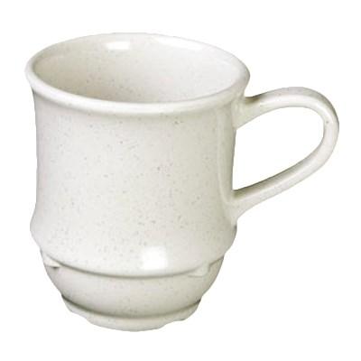Thunder Group AD918WS San Marino 9 oz. Bone White Melamine Mug with Round Base