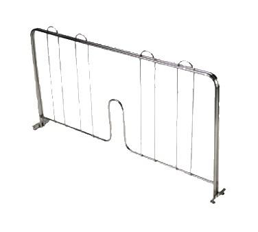 Thunder Group CMDC024 Shelf Divider, 24"L, Pressure-Fit, Chrome Plated Finish, NSF