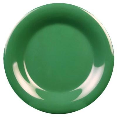 Thunder Group CR005GR Plate, Green, 5-1/2" Dia, Round, BPA Free, NSF