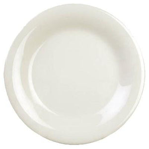 Thunder Group CR005V 5-1/2" Wide Rim Ivory Melamine Plate