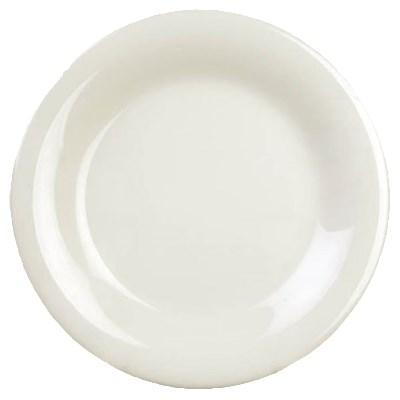 Thunder Group CR006V Plate, Ivory, 6-1/2" Dia, Round, BPA Free, NSF