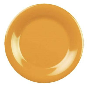 Thunder Group CR010YW 10-1/2" Yellow Wide Rim Melamine Plate