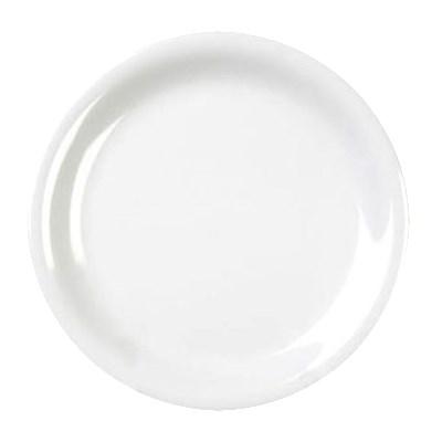 Thunder Group CR106W Plate, White, 6-1/2" Dia, Round, BPA Free, NSF