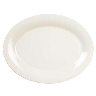 Thunder Group CR209V Platter, Ivory, 9-1/2" X 7-1/4", Oval, BPA Free, NSF