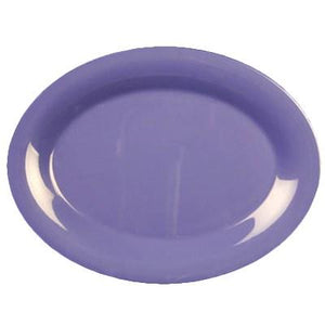 Thunder Group CR212BU Platter, Purple, 12" X 9", Oval, BPA Free, NSF