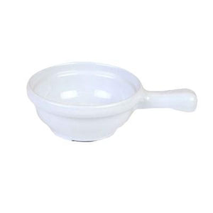 Thunder Group CR305W 10 oz. White Melamine Soup Bowl with Handle