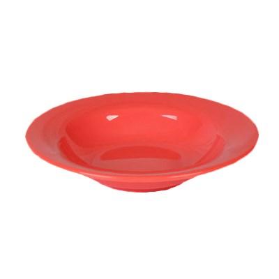 Thunder Group CR5077RD Salad Bowl, 8 Oz, 7-3/4" Dia, Orange, BPA Free, NSF