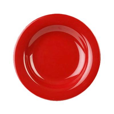Thunder Group CR5809PR Pure Red 13 oz. Melamine Salad Bowl