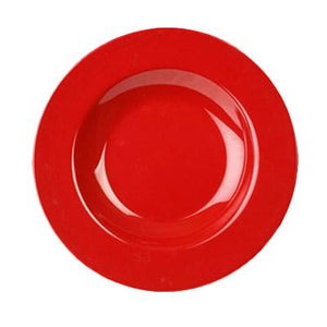 Thunder Group CR5811PR Pure Red 16 oz. Melamine Pasta Bowl