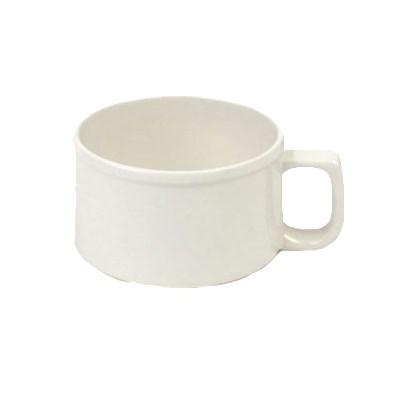 Thunder Group CR9016V Soup Mug, 10 Oz, 4" Dia, With C-Handle, BPA Free, NSF