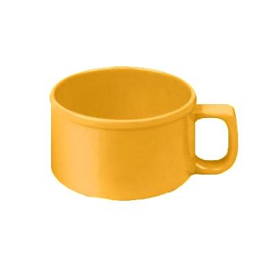 Thunder Group CR9016YW Soup Mug, 10 Oz, 4" Dia, With C-Handle, BPA Free, NSF