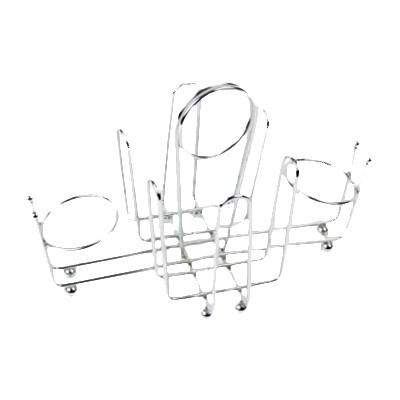 Thunder Group CRSP956 Salt & Pepper/Sugar Packet Holder, 9" X 5" X 5-3/4"H, Wire, Chrome Plated