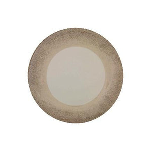 Thunder Group DM005J Jazz 5-1/2" Round Melamine Plate with Crackle-Finished Border