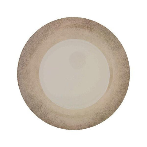 Thunder Group DM009J Jazz 9-1/4" Round Melamine Plate with Crackle-Finished Border