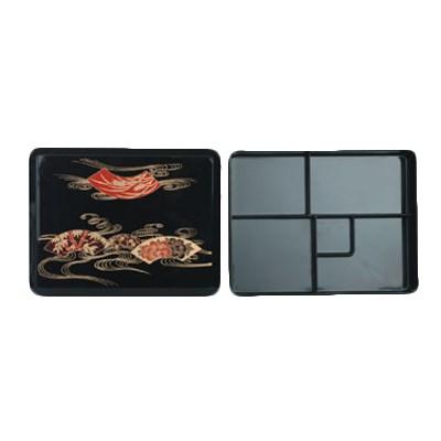 Thunder Group JPRB002 Bento Server With Cover, 5 Compartment, 10-1/2" X 8" X 2-1/2"