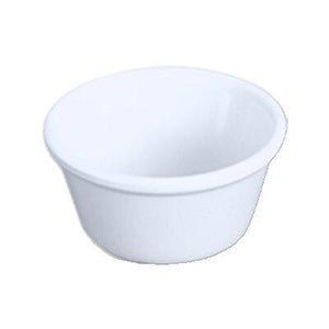 Thunder Group ML538W1 Ramekin, 4 Oz Capacity, 3-3/8" Dia, Round, BPA Free, NSF