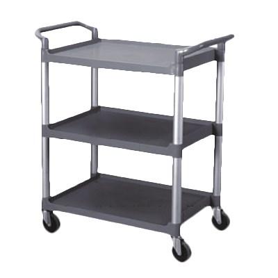 Thunder Group PLBC4019G 40-1/2" Bus Cart, Gray 3-Tier