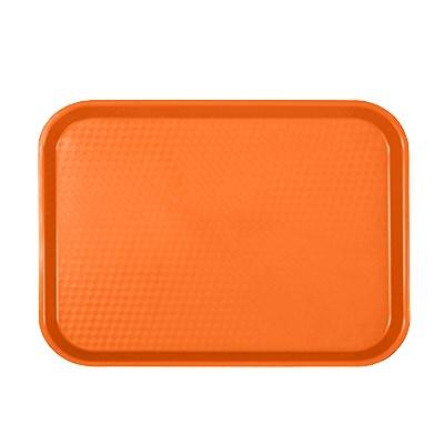 Thunder Group PLFFT1014RR Fast Food Tray, 10-1/2" X 13-5/8", Rectangular, Plastic, Orange