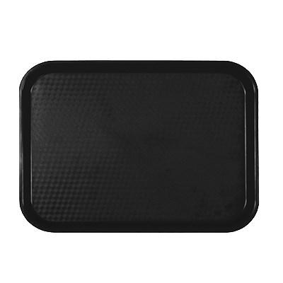 Thunder Group PLFFT1418BK Fast Food Tray, 14" X 17-3/4", Rectangular, Plastic, Black