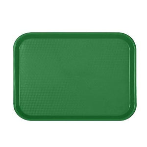 Thunder Group PLFFT1418GR Fast Food Tray, 14" X 17-3/4", Rectangular, Plastic, Green