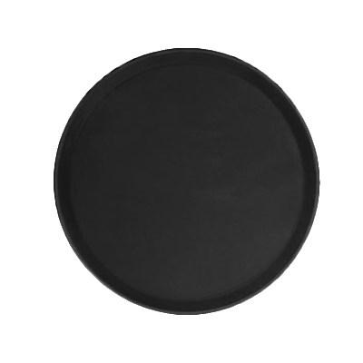 Thunder Group PLFT1400BK 14" Round Tray, Black, Fiberglass