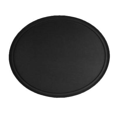 Thunder Group PLFT2700BK 22" X 27" Oval Tray, Black, Fiberglass