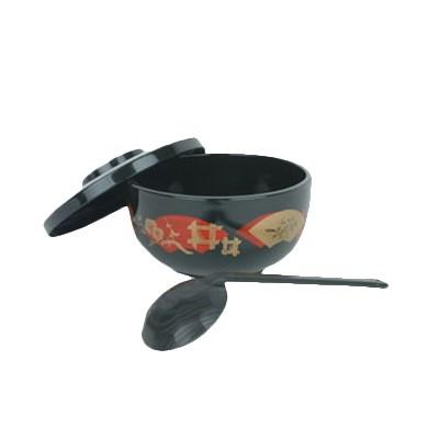Thunder Group PLNB002 30 Oz Plastic Donburi Bowl Black